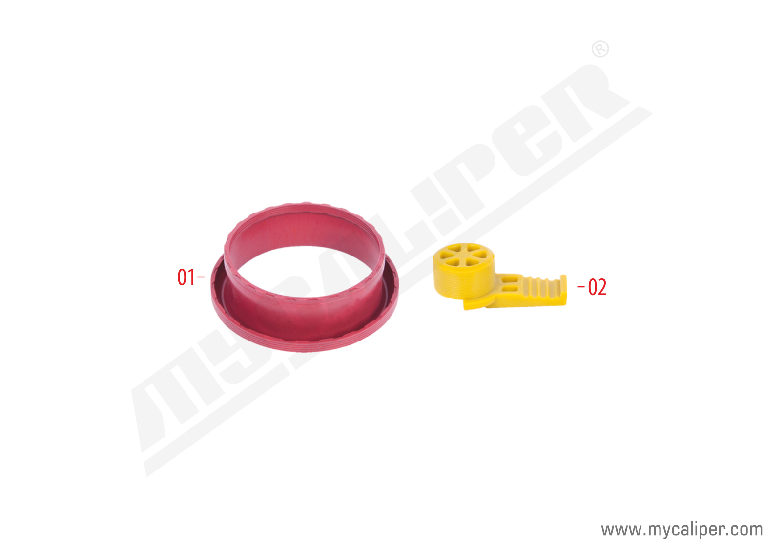 Caliper Adjuster Bolt Gaiter & Plastic Cap Kit