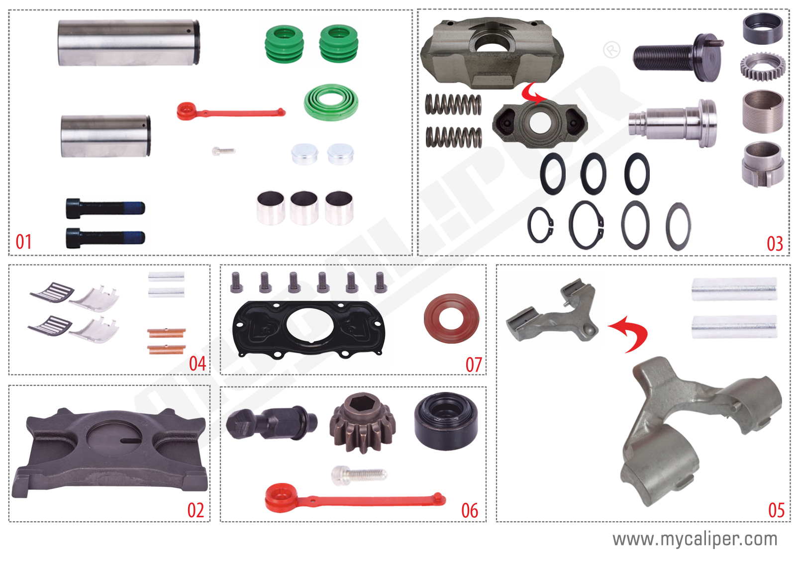 Caliper Repair Kit Complete For Renault -Left