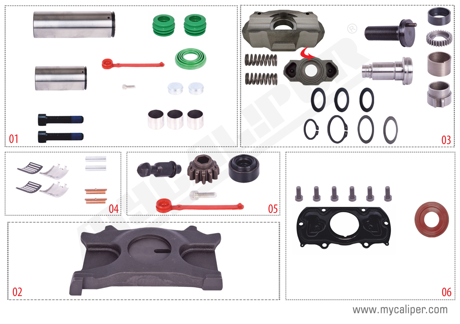 Caliper Repair Kit Complete For Renault -Left
