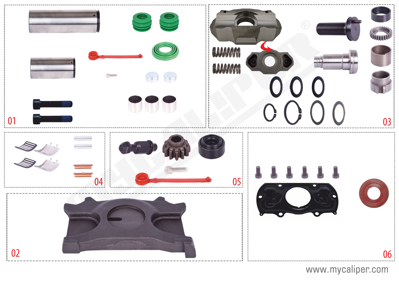 Caliper Repair Kit Complete For Renault -Right